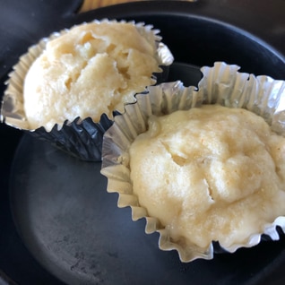 離乳食☆ 少量で　簡単　きなこバナナ蒸しパン